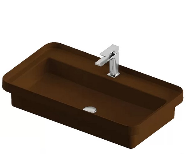 Раковина для ванной ArtCeram Fuori Scala 80,5х45,5 см керамика коричневый TFL035 39;00