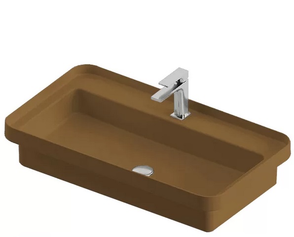 Раковина для ванной ArtCeram Fuori Scala 80,5х45,5 см керамика светло-коричневый TFL035 40;00