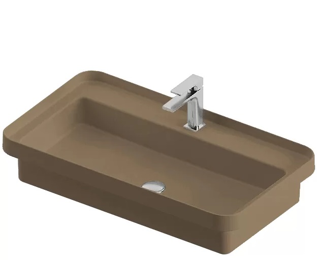 Раковина для ванной ArtCeram Fuori Scala 80,5х45,5 см керамика бежевый TFL035 41;00