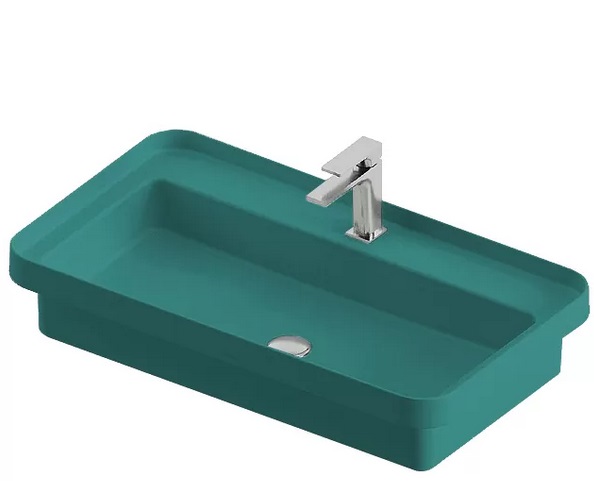 Раковина для ванной ArtCeram Fuori Scala 80,5х45,5 см керамика зеленый TFL035 43;00