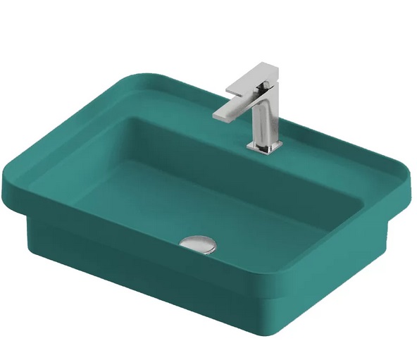 Раковина для ванної ArtCeram Fuori Scala 60,5х45,5 см зелена кераміка TFL034 43;00