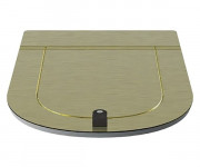 Сидіння із кришкою для унітазу ArtCeram The One дюропласт золото THA001 73