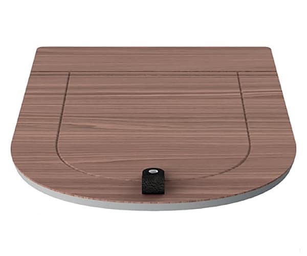 Сидіння з кришкою для унітазу ArtCeram The One дюропласт волоський горіх THA001 83