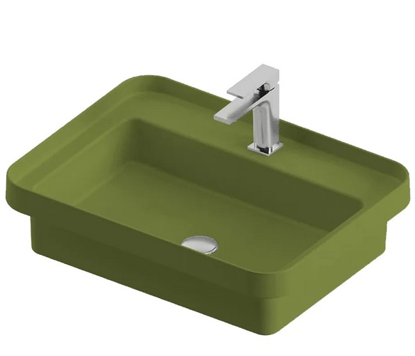 Раковина для ванної ArtCeram Fuori Scala 60,5х45,5 см кераміка зелена шавлія TFL034 44;00