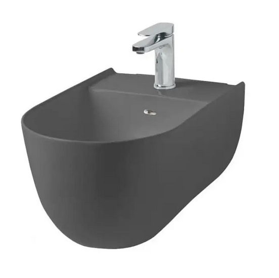 Біде підвісне ArtCeram The One 35х52 см кераміка сірий (grey olive) THB001 15;00