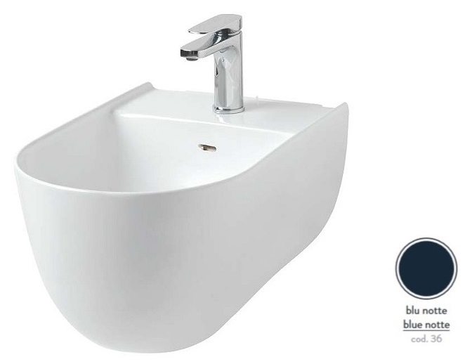 Биде подвесное ArtCeram The One 35х52 см керамика темно-синий THB001 36;00