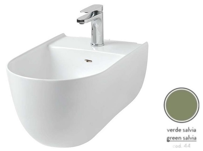 Биде подвесное ArtCeram The One 35х52 см керамика зеленый шалфей THB001 44;00