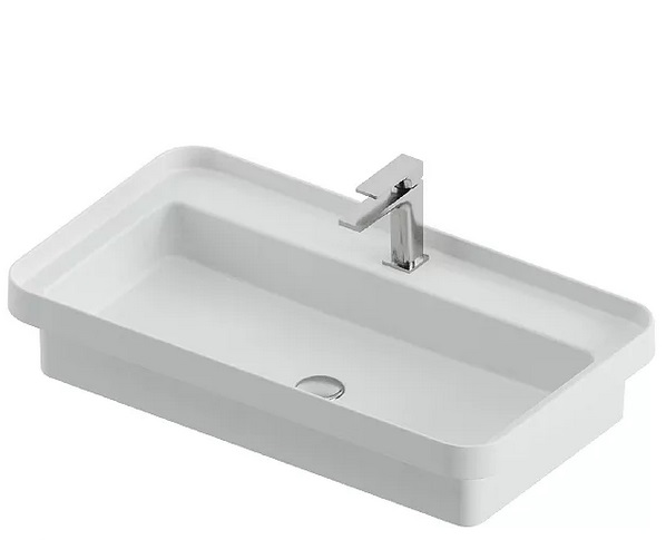 Раковина для ванной ArtCeram Fuori Scala 80,5х45,5 см керамика белый матовый TFL035 05;00