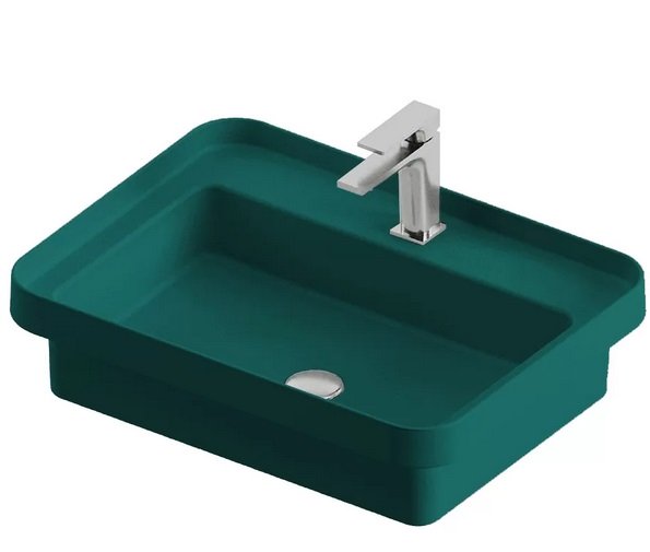 Раковина для ванной ArtCeram Fuori Scala 60,5х45,5 см керамика сине-зеленый TFL034 42;00