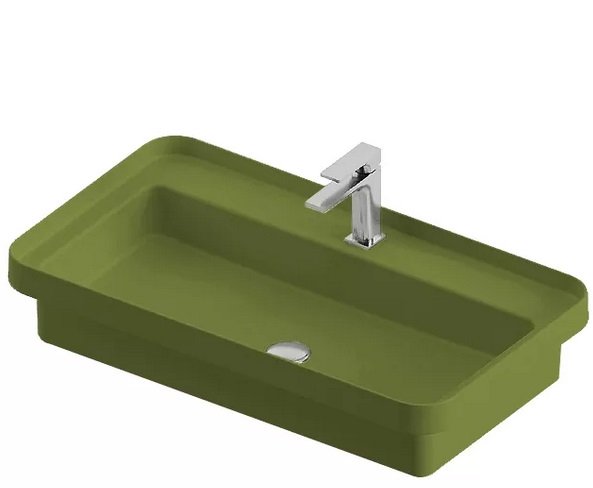 Раковина для ванної ArtCeram Fuori Scala 80,5х45,5 см кераміка зелена шавлія TFL035 44;00