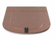 Сиденье с крышкой для унитаза ArtCeram The One дюропласт розовое золото THA001 77