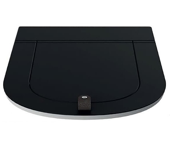 Сидіння з кришкою для унітазу ArtCeram The One дюропласт чорний матовий THA001 81