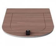 Сиденье с крышкой для унитаза ArtCeram The One дюропласт грецкий орех THA001 83