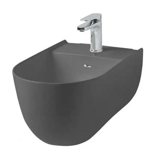 Биде подвесное ArtCeram The One 35х52 см керамика серый (grey olive) THB001 15;00