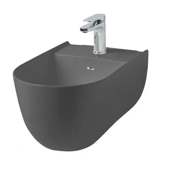 Біде підвісне ArtCeram The One 35х52 см кераміка сірий (grey olive) THB001 15;00