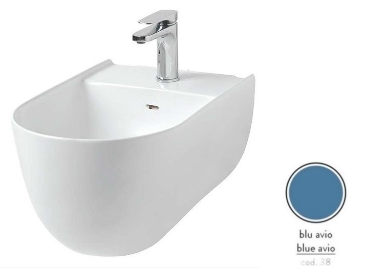 Биде подвесное ArtCeram The One 35х52 см керамика синий THB001 38;00