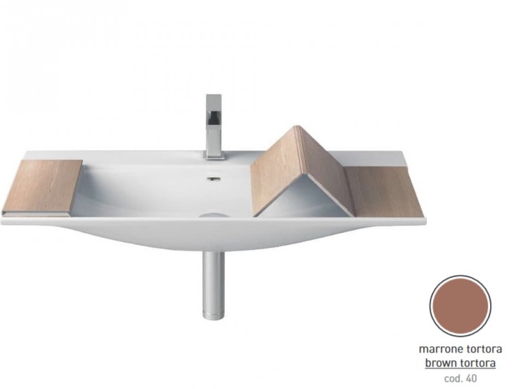 Раковина для ванной ArtCeram The One 90х42 см керамика светло-коричневый THL002 40;00