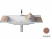 Раковина для ванной ArtCeram The One 90х42 см керамика светло-коричневый THL002 40;00