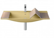 Раковина для ванної кімнати ArtCeram The One 90х42 см кераміка жовтий THL002 12;00