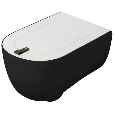 Унитаз подвесной ArtCeram The One безободковый 35х52 см керамика черный матовый THV001 17;00