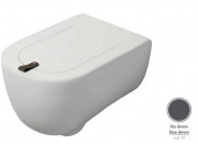 Унитаз подвесной ArtCeram The One безободковый 35х52 см керамика серо-синий (denim) THV001 37;00