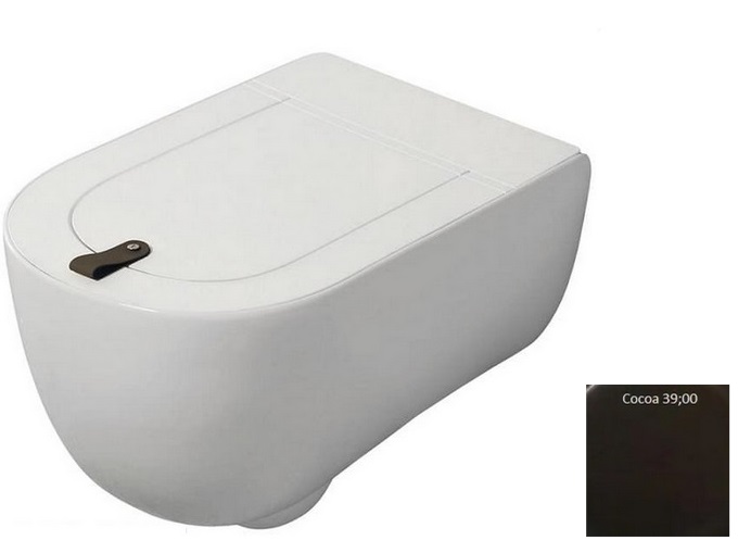 Унитаз подвесной ArtCeram The One безободковый 35х52 см керамика коричневый THV001 39;00