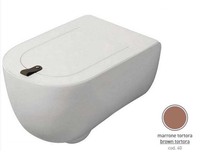 Унитаз подвесной ArtCeram The One безободковый 35х52 см керамика светло-коричневый THV001 40;00