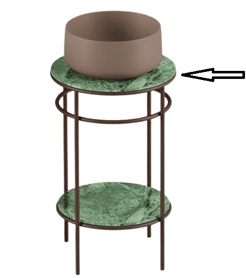 Стільниця для консолі ArtCeram Vogue кераміка verde issogne TFA011 93