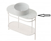 Столешница для консоли ArtCeram  Flair 4.0 керамика каррара TFA010 47