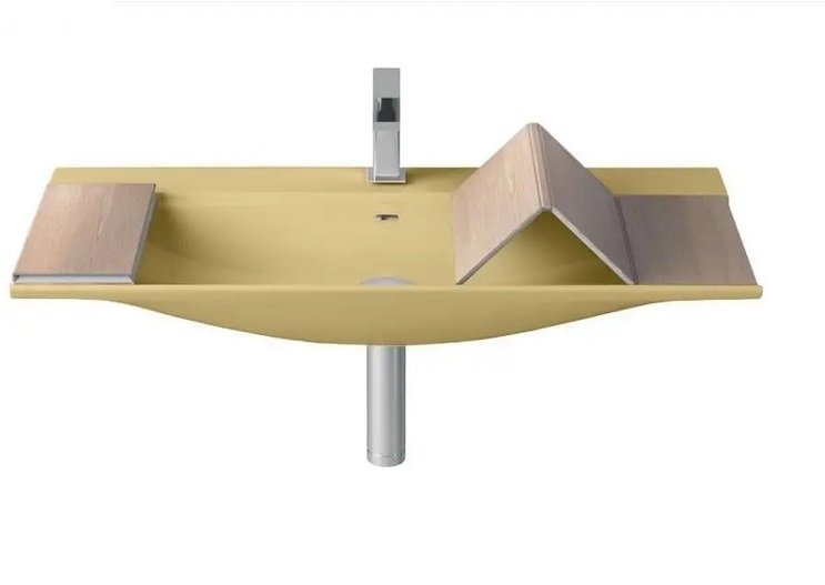 Раковина для ванной ArtCeram The One 90х42 см керамика желтый THL002 12;00