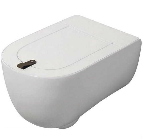 Унитаз подвесной ArtCeram The One безободковый 35х52 см керамика белый THV001 01;00