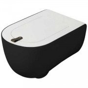 Унитаз подвесной ArtCeram The One безободковый 35х52 см керамика черный матовый THV001 17;00
