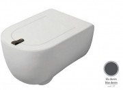 Унитаз подвесной ArtCeram The One безободковый 35х52 см керамика серо-синий (denim) THV001 37;00