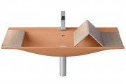Раковина для ванної ArtCeram The One 90х42 см кераміка помаранчевий THL002 13;00