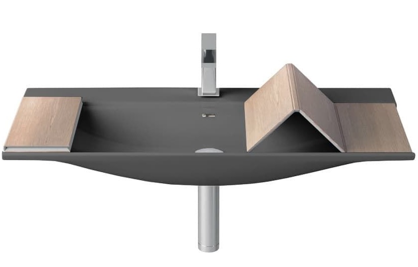 Раковина для ванной ArtCeram The One 90х42 см керамика серый (grey olive) THL002 15;00