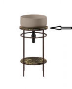 Стільниця для консолі ArtCeram Vogue кераміка emperador TFA011 92