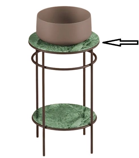 Столешница для консоли ArtCeram Vogue керамика verde issogne TFA011 93