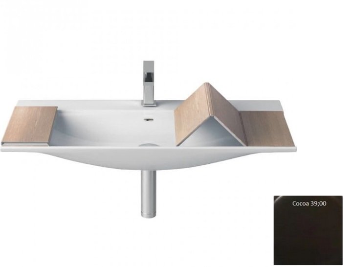 Раковина для ванной ArtCeram The One 90х42 см керамика коричневый THL002 39;00