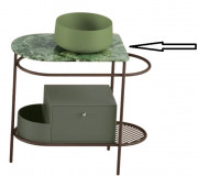 Стільниця для консолі ArtCeram Flair 3.0 кераміка verde issogne TFA009 93