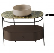 Столешница для консоли ArtCeram Flair 4.0 керамика emperador TFA010 92