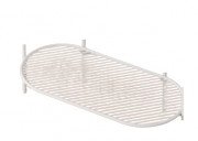 Полка для консоли ArtCeram Flair 4.0 металл белый матовый TFA013 05