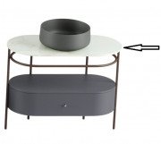 Столешница для консоли ArtCeram Flair 4.0 керамика calacatta gold TFA010 94