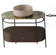 Стільниця для консолі ArtCeram Flair 4.0 кераміка emperador TFA010 92