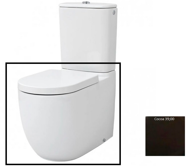 Чаша унитаза-компакта Artceram File 2.0 36х67 см керамика коричневый FLV003 39;00