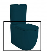 Чаша унитаза-компакта Artceram File 2.0 36х67 см керамика сине-зеленый FLV003 42;00