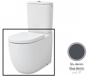 Чаша унитаза-компакта Artceram File 2.0 36х67 см керамика серо-синий (denim) FLV003 37;00