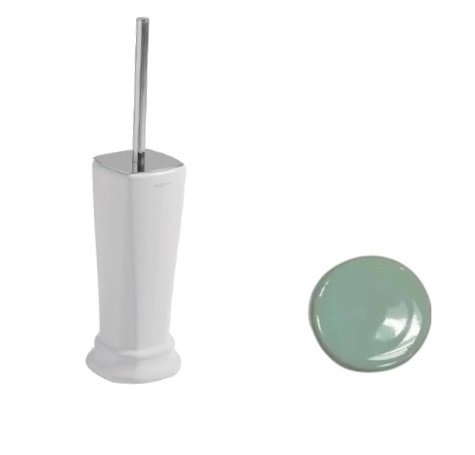 Ершик для унитаза ArtCeram Civitas напольный керамика светло-зеленый CIC004 35;00