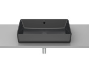 Раковина для ванної Roca Gap 60х37 см сантехнічна кераміка чорний матовий A3270Y2080