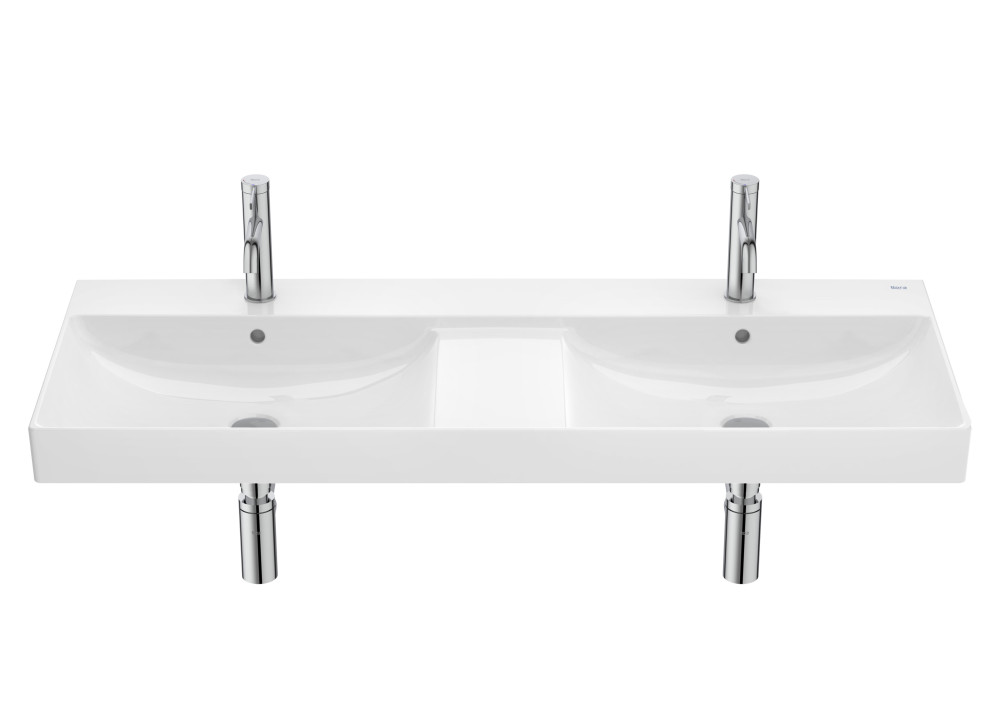 Раковина для ванной Roca Ona 120x46 см двойная Fineceramic® белый A32768B000