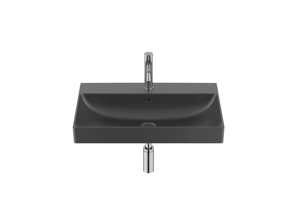 Раковина для ванної Roca Ona 65x46 см Fineceramic® чорний матовий A327687080